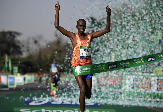 Paul Lonyangata, a párizsi győztes (Fotó: AFP)