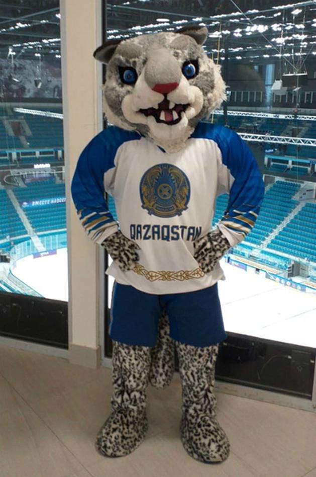 Barisz, a divízió 1/A-világbajnokság kabalája (Fotó: icehockey.kz)