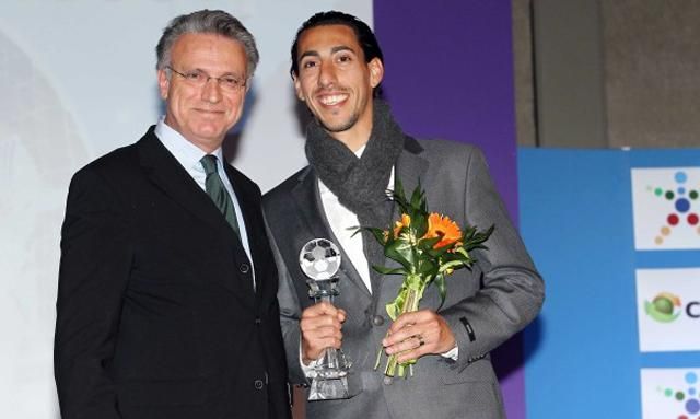 Leandro a díjátadón (Fotó: balla.com)