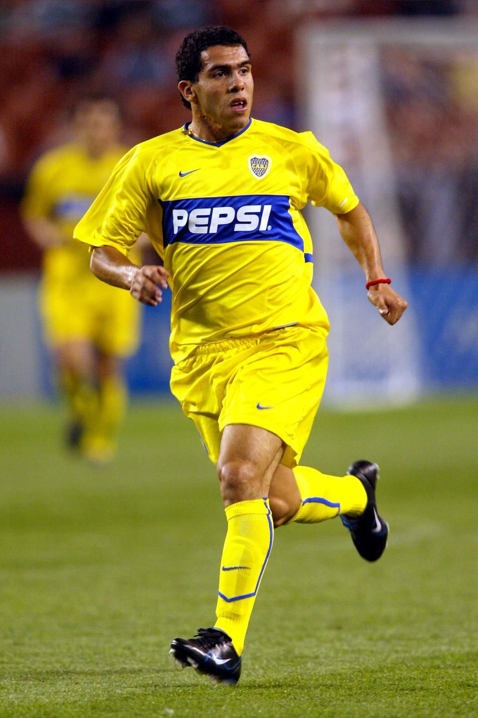 Az ifjú Tévez a Boca Juniors mezében 2003-ban (Fotó: Getty Images)