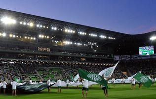 Zöld-fehér ünnepnap: a stadionavató fotókon