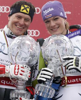Ivica Kostelic és Maria Riesch (Fotó: Action Images)