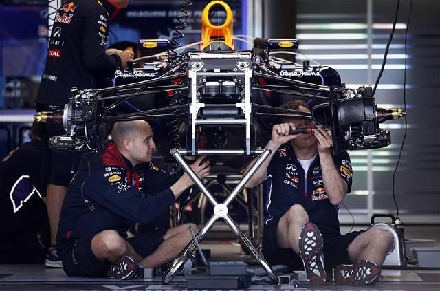 A Red Bullt jól felkészítették, bár Vettel edzése nehezen indult (Fotó: Reuters)