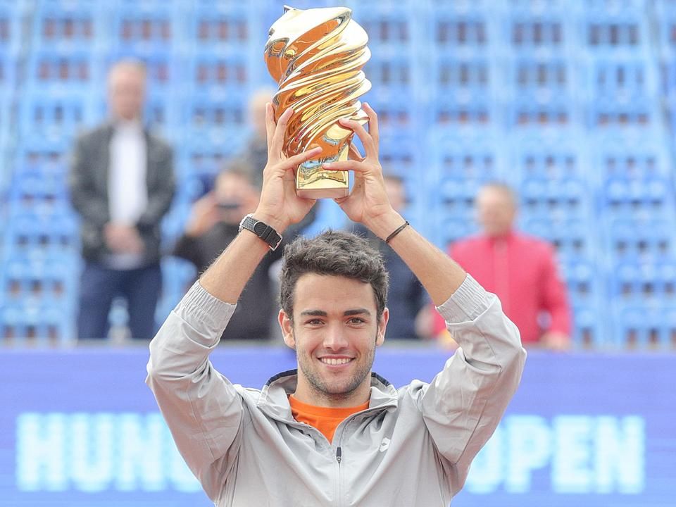 A jó ideig utolsó budapesti ATP-tornát az olasz Matteo Berrettini nyerte meg 2019-ben, aki azóta top 10-es játékossá vált (Fotó: Török Attila)