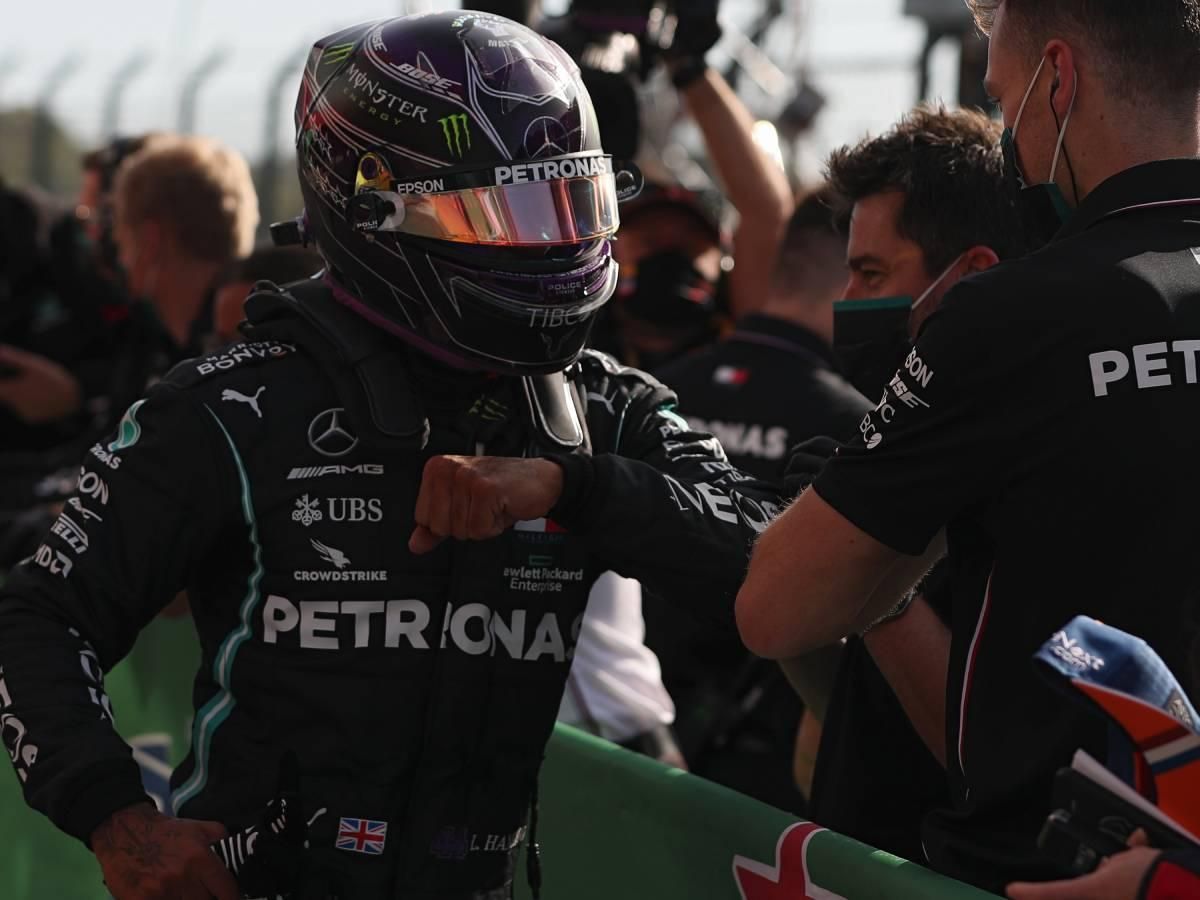 Hamilton megdöntötte Schumacher győzelmi rekordját (Fotó: AFP)