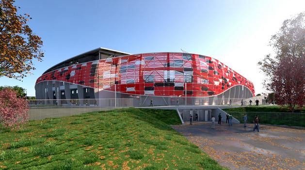 Ilyen lesz az új Bozsik-stadion (Fotók: honvedfc.hu)