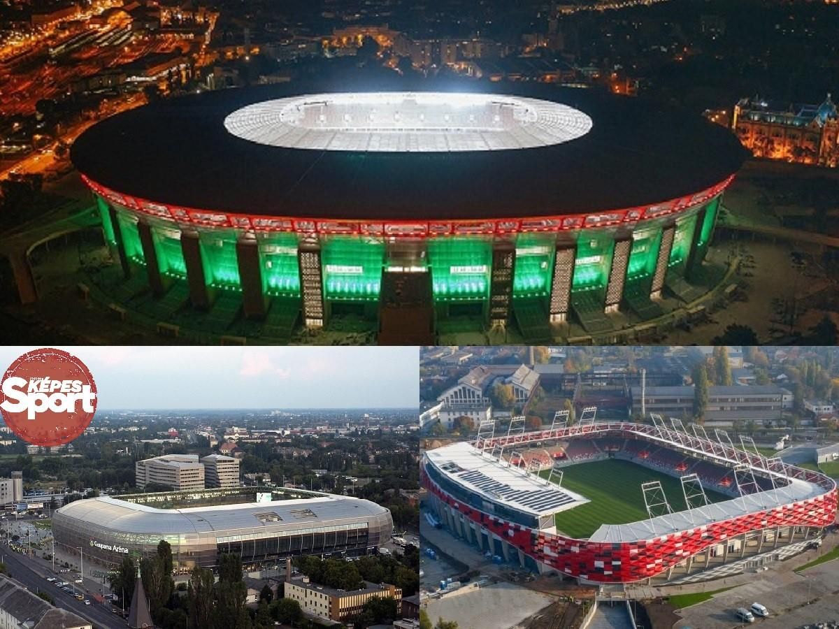 2010 óta 27 stadiont és 1305 pályát építettek meg vagy újítottak fel Magyarországon, köztük a Puskás Arénát (fent), a Groupama Arénát (balra), és július 24-én átadják a Bozsik Arénát (jobbra)
 ILYENEK VOLTAK, ILYENEK LETTEK A MAGYARORSZÁGI STADIONOK – A GALÉRIA MEGTEKINTÉSÉHEZ KATTINTSON A KÉPRE!