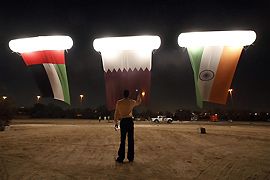 Katar zászlódíszben (Fotó: Action Images)
