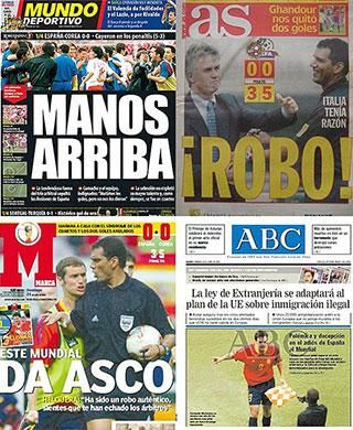 A spanyol lapok nem szerették meg a játékvezetőt