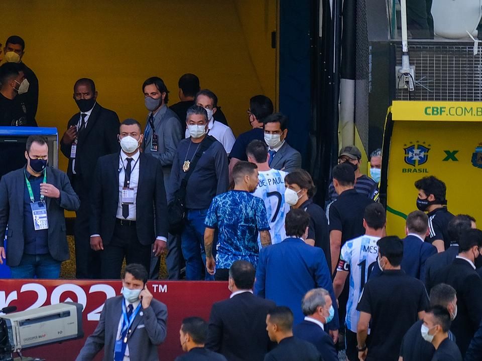 Az argentinok hamar az öltözőbe vonultak (Fotó: Getty Images)