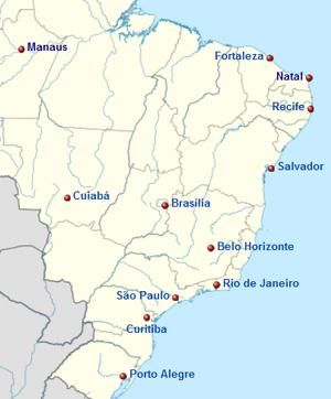 Az ott, északnyugatra Manaus. 
Hodgson számára a vb-helyszínek réme