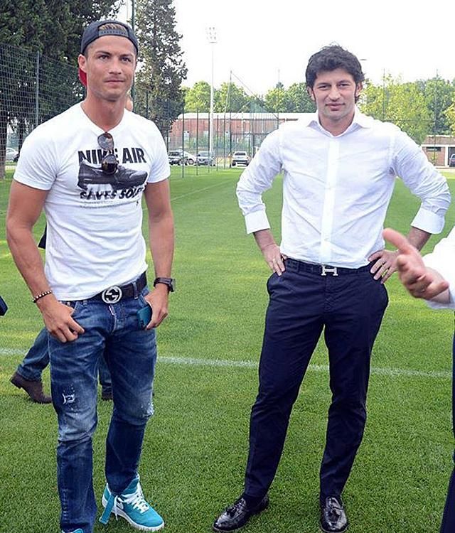 Cristiano Ronaldo és Kaha Kaladze (Forrás: cristianoronaldofan.net)