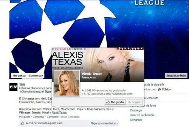 Alexis Texas volt Messi „partnere” a manchesteri Etihad Stadionban