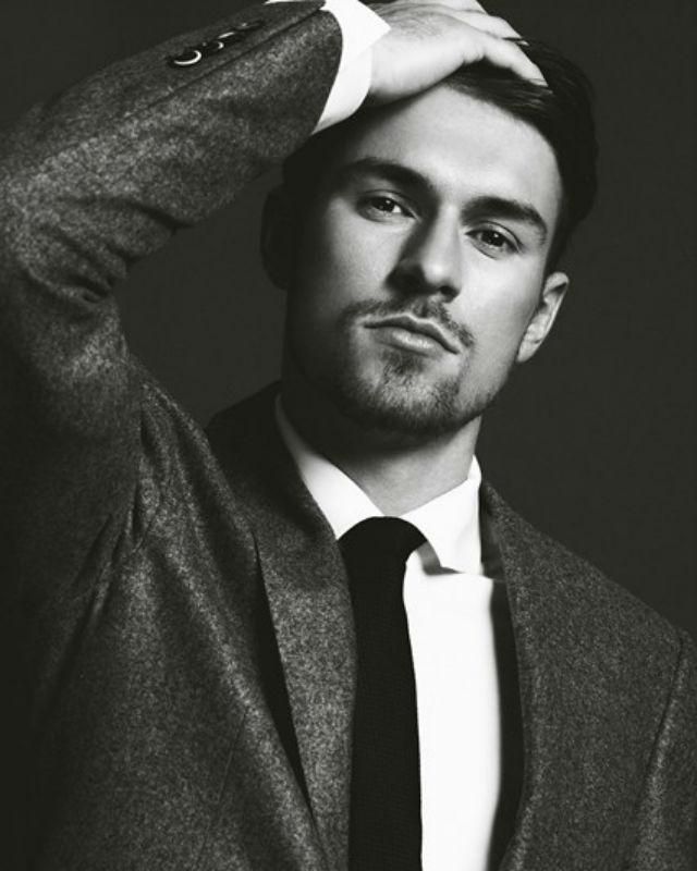 Aaron Ramsey, a modell (Forrás: vogue.co.uk)