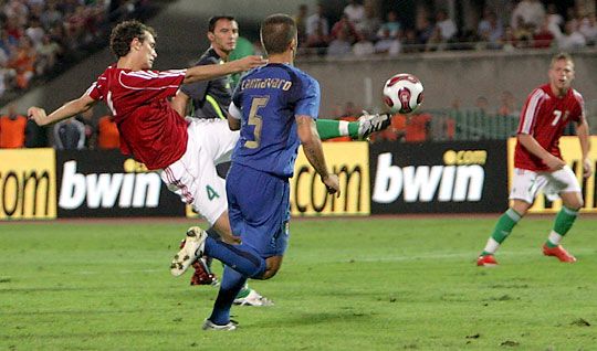 Juhász 2007-ben felejthetetlen gólt lőtt az olaszoknak (Fotó: Németh Ferenc, archív)