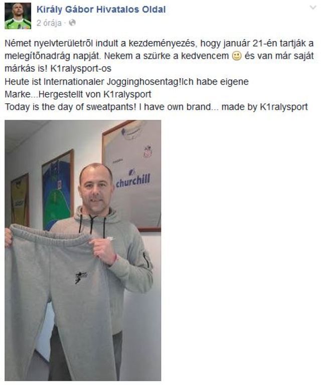 (Forrás: Király Gábor hivatalos Facebook-oldala)