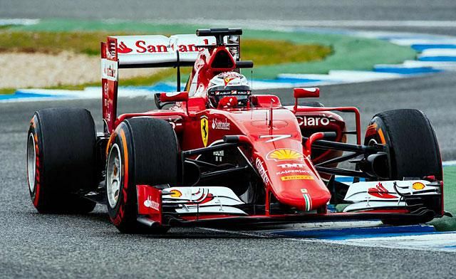 Räikkönen Ferrarija mindenféle műszer nélkül