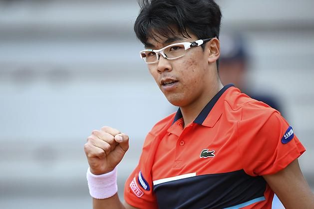 Csung Hjeon orvosi tanácsra kezdett teniszezni (Fotó: AFP)