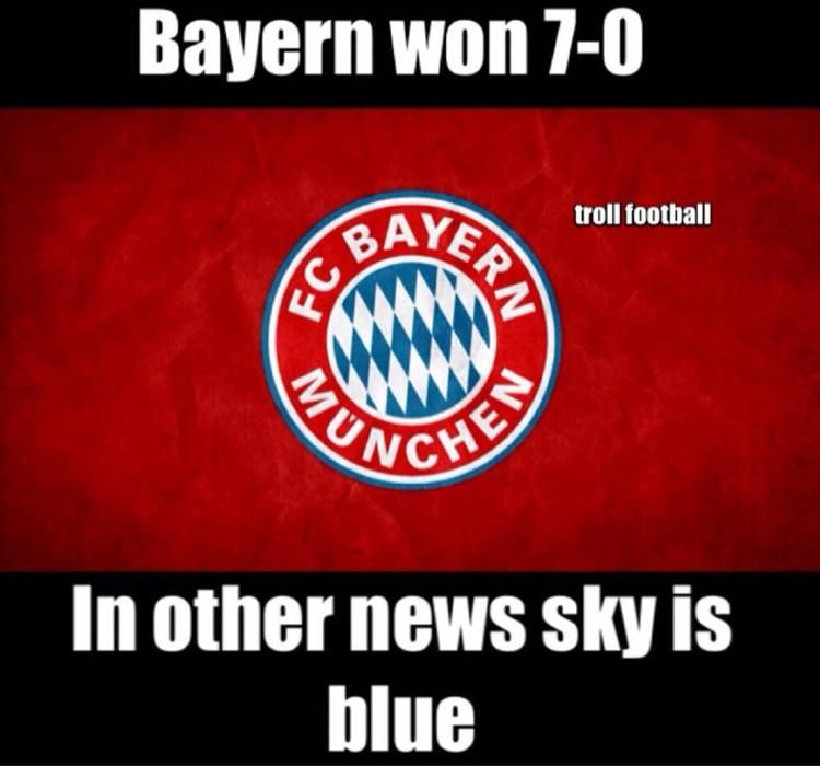 BRÉKING! A Bayern 7–0-ra nyert, az ég meg kék