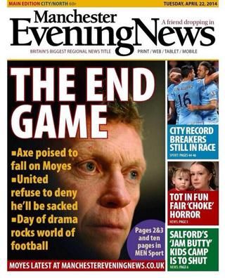 A Manchester Evening News címlapja mellett még 
12 oldalon foglalkozik a sztorival