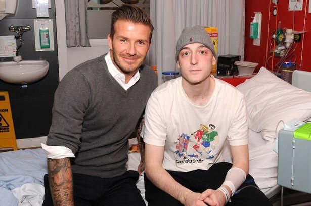 David Beckham és Kieron Beard (forrás: Birmingham Mail)