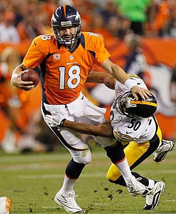 Peyton Manning ellenállt a kemény Steelers-védelemnek