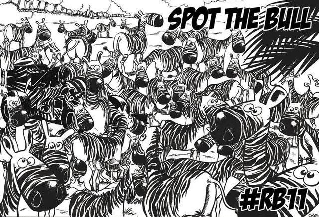 Találd meg a bikát! – a zebrás festés ihletet adott: Red Bull-os móka a mai sajtóban