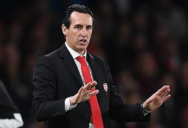 Emery az Arsenal menedzsereként (Fotó: AFP)