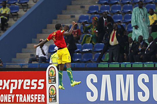 A guineai játékosok szárnyaltak Botswana ellen (Fotó: Reuters)