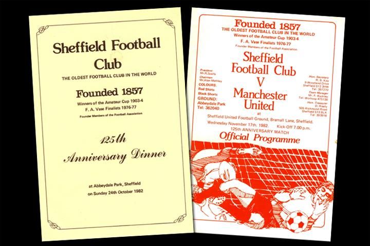 A 125. évfordulón a Manchester United volt az ellenfél (Forrás: sheffieldfc.com)