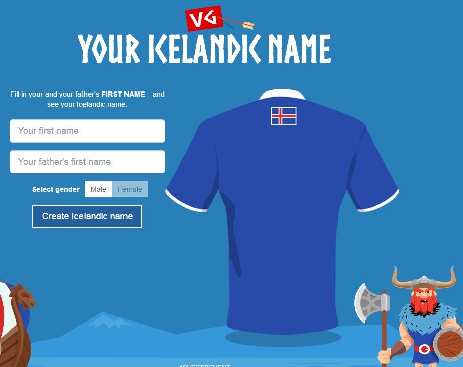 Kattintson a képre: legyen önnek is izlandi neve!