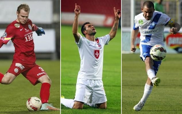 A szezon legjobb játékosa cím jelöltjei: Dibusz Dénes (FTC), Nikolics Nemanja (Videoton) , Kanta József (MTK)
(Fotó: NS-montázs)