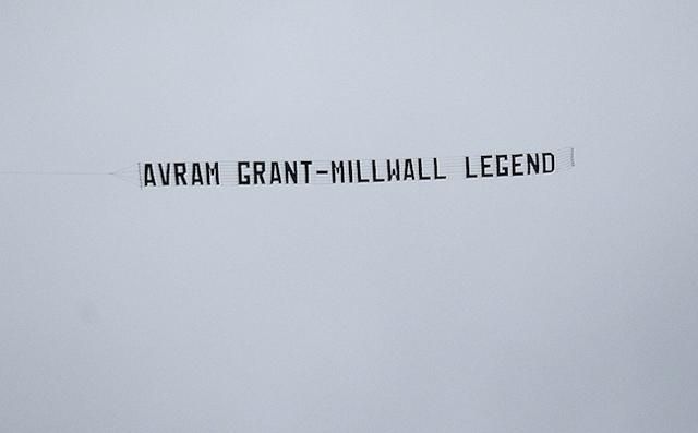 A Millwall-drukkerek kaján transzparense (Fotó: Action Images)