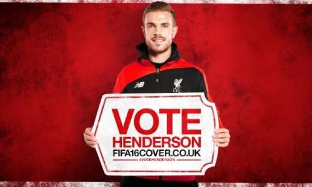 Henderson lelkesen gyűjti a szavazatokat (Forrás: Liverpool)