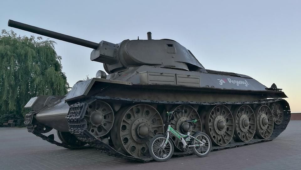 Tank a sztálingrádi csata múzeumánál