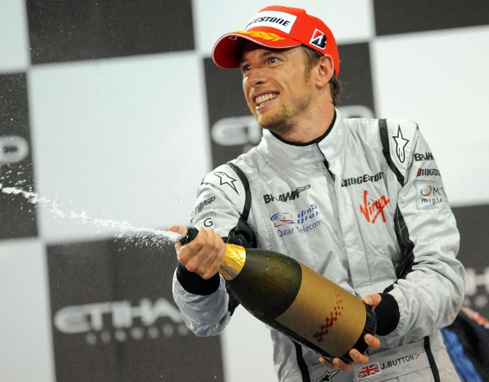 Jenson Button 2009-ben lett világbajnok a Brawn-Mercedesszel (Fotó: AFP)