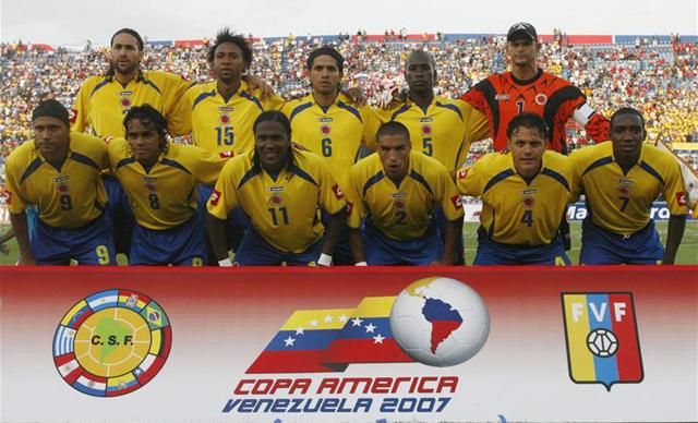 Ott volt a 2007-es Copa Américán is (első sor, a csapatkép jobb szélén)