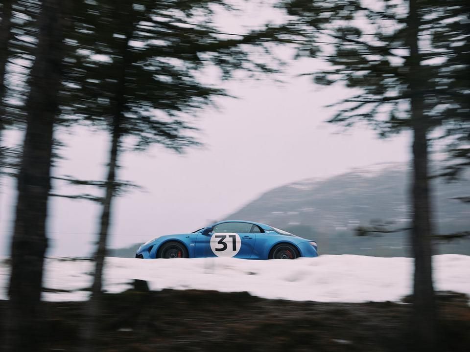 A jeges pályán is maradt a jól megszokott 31-es rendszám (Fotó: Alpine F1)