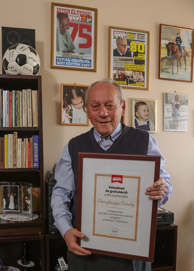 85. születésnapján köszönte meg a Nemzeti Sport szerkesztősége 30 évnyi munkáját