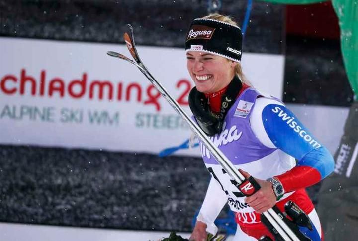 A második helyezett: Lara Gut, Svájc (Fotó: Reuters)