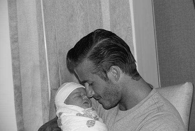 David Beckham és első kislánya, Harper Seven