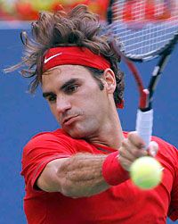 Federernek  meccslabdái is voltak,
 de elbukott