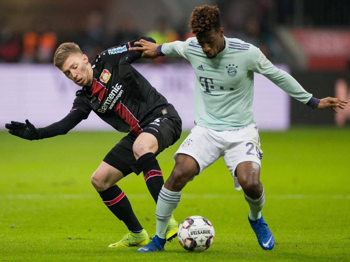 Küzdelmes mérkőzést hozott a Bayer–Bayern (Fotó: AFP)