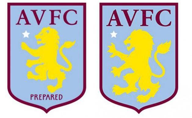 Tuti megért 80 000 fontot a csere: jobbra az Aston Villa új címere, balra meg a régi
