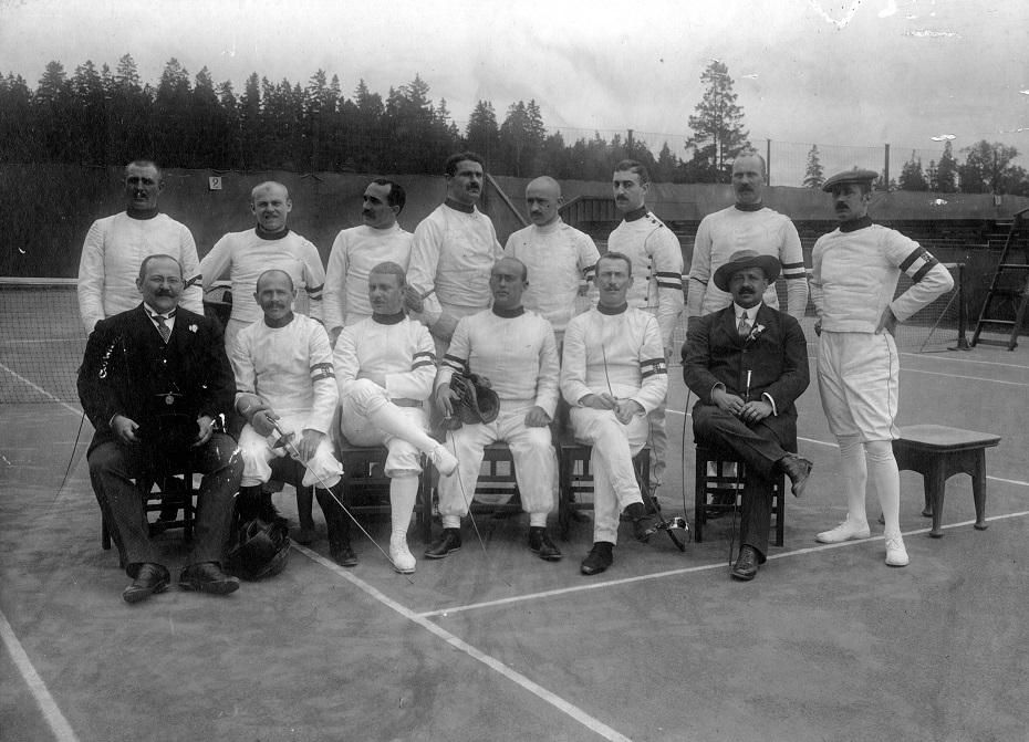Az 1920-as stockholmi olimpián szereplő kardválogatott tagjai közül sokan ott lehettek volna Antwerpenben is (fotó: Cultiris)