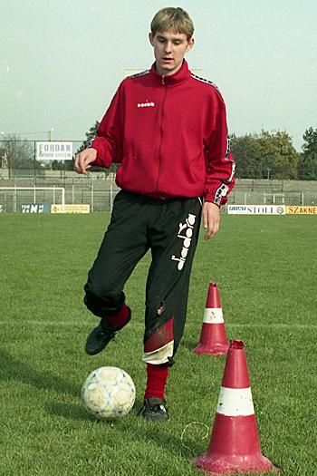 Gera Zoltán a Pécs edzésén 1997-ben (Fotó: Laufer László)