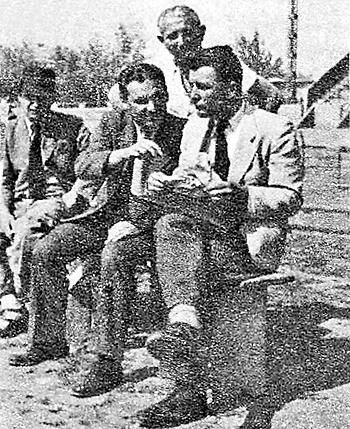 Szabó Petár (balra) Móré Jánossal