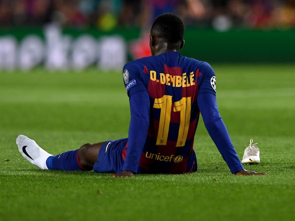 Újabb sérülés: Dembélére ismét jó ideig nem számíthat a Barcelona (Fotó: AFP)