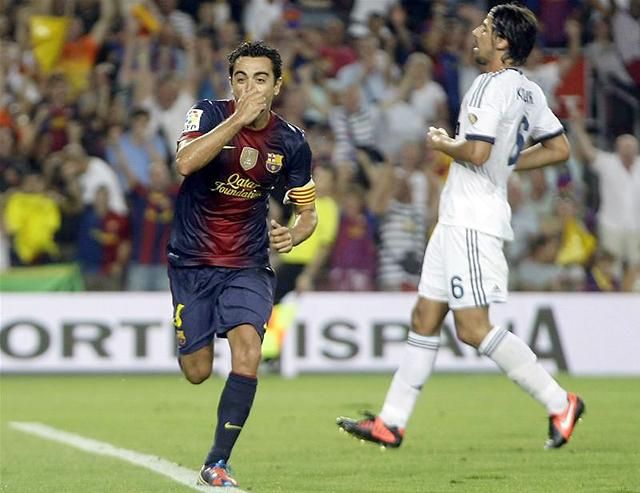 Xavi góljával már 3–1-re is vezetett a Barca (Fotó: Reuters)
