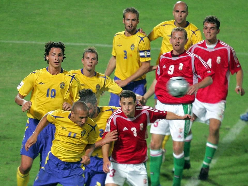 Vanczák Vilmos a svédek elleni mérkőzésen (Fotó: Nemzeti Sport)